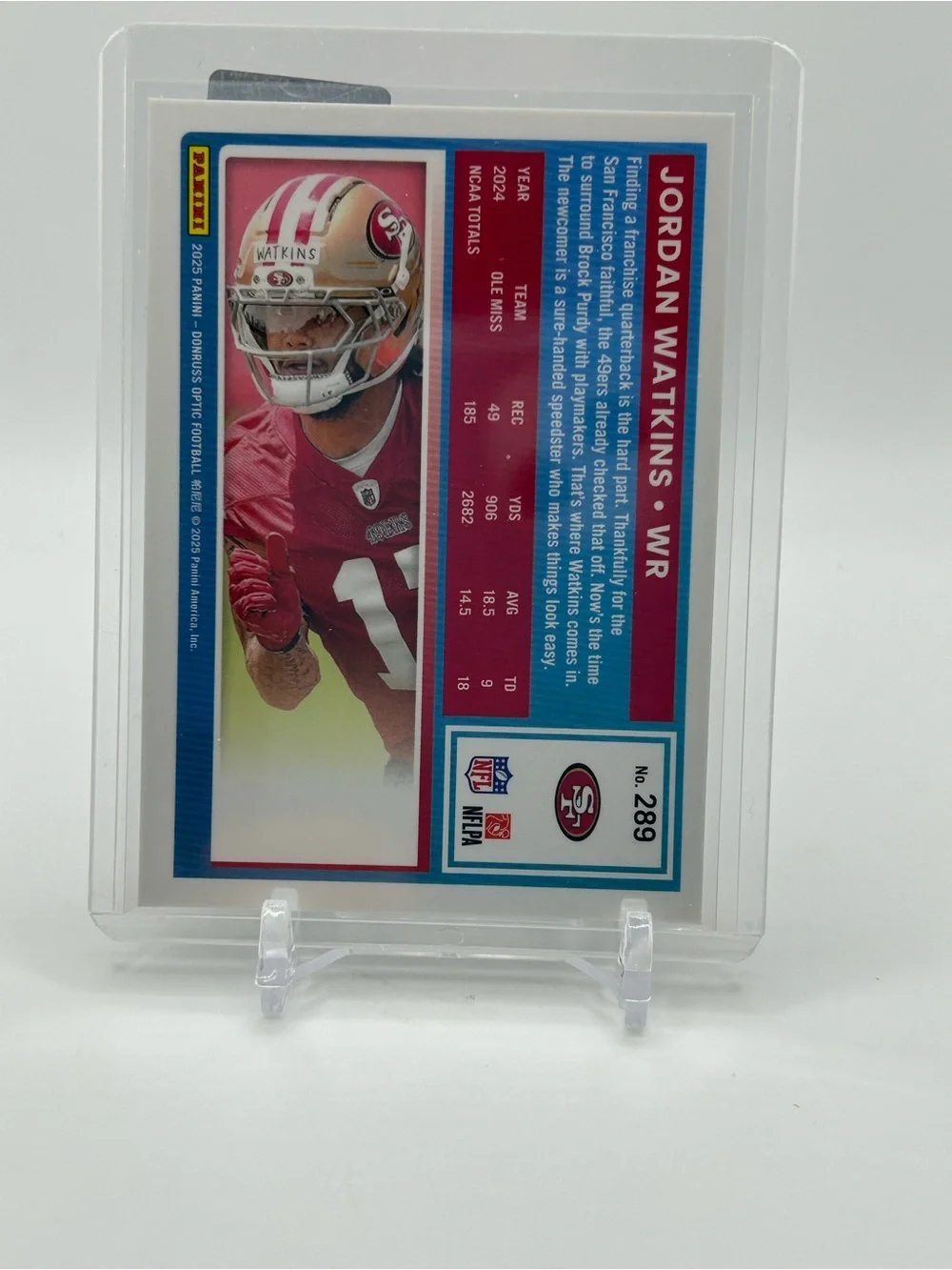 Jordan Watkins Rated Rookie Football Card 🏈